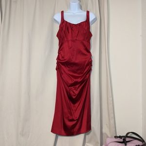 4/$20 suzi chin red stretch dress 12
